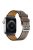 Genuine Leather Watch Wrist Band for Apple Watch Series 10 46mm / Ultra 2 Ultra 49mm / 9 8 7 45mm / SE (2023) SE (2022) SE 6 5 4 44mm / 3 2 1 42mm - Grey