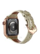 Glitter Powder Decor PU Leather Watch Strap for Apple Watch Series 10 42mm / 9 8 7 41mm / 6 5 4 SE SE (2022) SE (2023) 40mm / 3 2 1 38mm - Gold