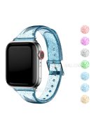 Glitter Powder TPU Watch Strap for Apple Watch Series 10 42mm / 9 8 7 41mm / 6 5 4 SE SE (2022) SE (2023) 40mm / 3 2 1 38mm - Baby Blue