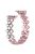 Glittery Rhinestones Decor Stainless Steel Replacement Watch Band Wrist Strap for Apple Watch Series 10 46mm / Ultra 2 Ultra 49mm / 9 8 7 45mm / SE (2023) SE (2022) SE 6 5 4 44mm / 3 2 1 42mm - Rose Pink