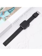 Grids Texture Nylon Strap for Apple Watch 10 46mm / Ultra 2 / Ultra 49mm / 9 8 7 45mm / SE (2023) SE (2022) SE 6 5 4 44mm / 3 2 1 42mm Wrist Band - Black