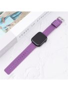 Grids Texture Nylon Strap for Apple Watch 10 46mm / Ultra 2 / Ultra 49mm / 9 8 7 45mm / SE (2023) SE (2022) SE 6 5 4 44mm / 3 2 1 42mm Wrist Band - Purple