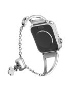 Hollow Triangle Strap for Apple Watch Series 10 42mm / 9 8 7 41mm / 6 5 4 SE SE (2022) SE (2023) 40mm / 3 2 1 38mm Zinc Alloy Band - Silver