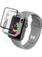 IMAK 20mm Sport Silicone Band + PC Protective Case with Tempered Glass Screen Protector for Apple Watch Series 3/2/1 42mm - Grey