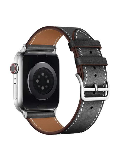 IMAK PG1 Series For Apple Watch Series 10 42mm / 9 8 7 41mm / 6 5 4 SE SE (2022) SE (2023) 40mm / 3 2 1 38mm PU Leather Replacement Strap Adjustable Wrist Band - Black