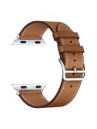 IMAK PG1 Series For Apple Watch Series 10 42mm / 9 8 7 41mm / 6 5 4 SE SE (2022) SE (2023) 40mm / 3 2 1 38mm PU Leather Replacement Strap Adjustable Wrist Band - Brown