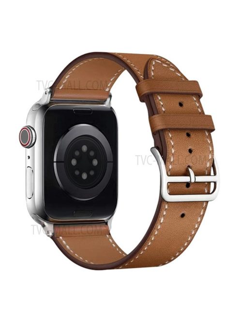 IMAK PG1 Series PU Leather Smart Watch Strap Wrist Band for Apple Watch Series 10 42mm / 9 8 7 41mm / 6 5 4 SE SE (2022) SE (2023) 40mm / 3 2 1 38mm - Brown