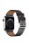 IMAK PG1 Series PU Leather Watchband Adjustable Watch Strap for Apple Watch Series 10 46mm / Ultra 2 Ultra 49mm / 9 8 7 45mm / SE (2023) SE (2022) SE 6 5 4 44mm / 3 2 1 42mm - Black