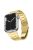 JLT For Apple Watch Series 10 46mm / Ultra 2 Ultra 49mm / 9 8 7 45mm / SE (2023) SE (2022) SE 6 5 4 44mm / 3 2 1 42mm Ultra Thin Watch Band Stainless Steel Replacement Wrist Strap - Gold