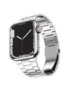 JLT For Apple Watch Series 10 46mm / Ultra 2 Ultra 49mm / 9 8 7 45mm / SE (2023) SE (2022) SE 6 5 4 44mm / 3 2 1 42mm Ultra Thin Watch Band Stainless Steel Replacement Wrist Strap - Silver