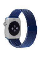 JLT Magnetic Milanese Stainless Steel Watch Band Wrist Strap for Apple Watch Series 10 42mm / 9 8 7 41mm / 6 5 4 SE SE (2022) SE (2023) 40mm / 3 2 1 38mm  - Blue