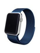 JLT Magnetic Milanese Stainless Steel Watch Band Wrist Strap for Apple Watch Series 10 42mm / 9 8 7 41mm / 6 5 4 SE SE (2022) SE (2023) 40mm / 3 2 1 38mm  - Blue