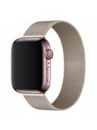 JLT Magnetic Milanese Stainless Steel Watch Band Wrist Strap for Apple Watch Series 10 42mm / 9 8 7 41mm / 6 5 4 SE SE (2022) SE (2023) 40mm / 3 2 1 38mm  - Gold