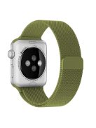 JLT Magnetic Milanese Stainless Steel Watch Band Wrist Strap for Apple Watch Series 10 42mm / 9 8 7 41mm / 6 5 4 SE SE (2022) SE (2023) 40mm / 3 2 1 38mm  - Green