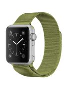 JLT Magnetic Milanese Stainless Steel Watch Band Wrist Strap for Apple Watch Series 10 42mm / 9 8 7 41mm / 6 5 4 SE SE (2022) SE (2023) 40mm / 3 2 1 38mm  - Green