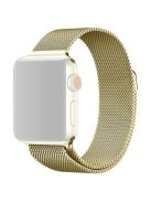 JLT Magnetic Milanese Stainless Steel Watch Band Wrist Strap for Apple Watch Series 10 42mm / 9 8 7 41mm / 6 5 4 SE SE (2022) SE (2023) 40mm / 3 2 1 38mm  - Mocha Gold