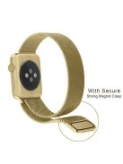 JLT Magnetic Milanese Stainless Steel Watch Band Wrist Strap for Apple Watch Series 10 42mm / 9 8 7 41mm / 6 5 4 SE SE (2022) SE (2023) 40mm / 3 2 1 38mm  - Mocha Gold