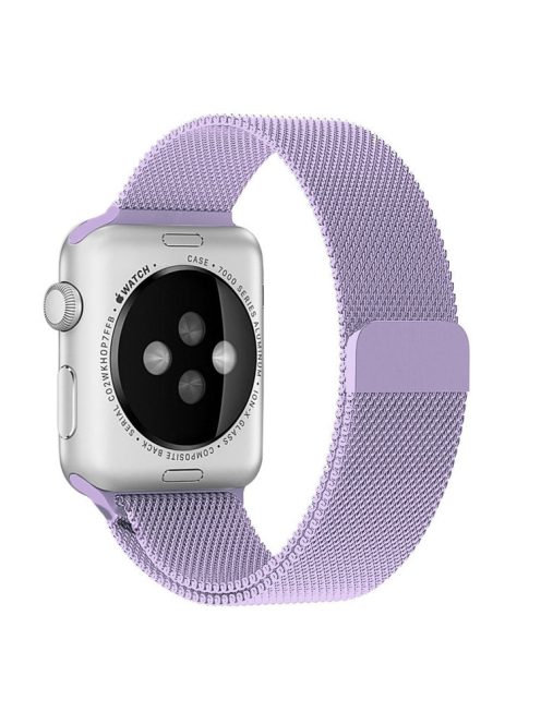 JLT Magnetic Milanese Stainless Steel Watch Band Wrist Strap for Apple Watch Series 10 42mm / 9 8 7 41mm / 6 5 4 SE SE (2022) SE (2023) 40mm / 3 2 1 38mm  - Purple