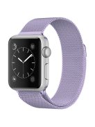 JLT Magnetic Milanese Stainless Steel Watch Band Wrist Strap for Apple Watch Series 10 42mm / 9 8 7 41mm / 6 5 4 SE SE (2022) SE (2023) 40mm / 3 2 1 38mm  - Purple