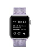 JLT Magnetic Milanese Stainless Steel Watch Band Wrist Strap for Apple Watch Series 10 42mm / 9 8 7 41mm / 6 5 4 SE SE (2022) SE (2023) 40mm / 3 2 1 38mm  - Purple