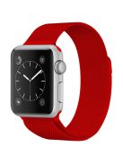 JLT Magnetic Milanese Stainless Steel Watch Band Wrist Strap for Apple Watch Series 10 42mm / 9 8 7 41mm / 6 5 4 SE SE (2022) SE (2023) 40mm / 3 2 1 38mm  - Red