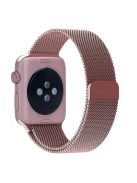 JLT Magnetic Milanese Stainless Steel Watch Band Wrist Strap for Apple Watch Series 10 42mm / 9 8 7 41mm / 6 5 4 SE SE (2022) SE (2023) 40mm / 3 2 1 38mm  - Rose