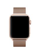 JLT Magnetic Milanese Stainless Steel Watch Band Wrist Strap for Apple Watch Series 10 42mm / 9 8 7 41mm / 6 5 4 SE SE (2022) SE (2023) 40mm / 3 2 1 38mm  - Rose Gold