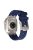 KALEBO For Apple Watch 10 46mm / Ultra 2 / Ultra 49mm / 9 8 7 45mm / SE (2023) SE (2022) SE 6 5 4 44mm / 3 2 1 42mm Liquid Silicone Strap - Titanium+Blue