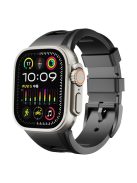 KALEBOL For Apple Watch 10 46mm / Ultra 2 / Ultra 49mm / 9 8 7 45mm / SE (2023) SE (2022) SE 6 5 4 44mm / 3 2 1 42mm  Watch Bracelet - Black / Black Buckle