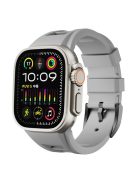 KALEBOL For Apple Watch 10 46mm / Ultra 2 / Ultra 49mm / 9 8 7 45mm / SE (2023) SE (2022) SE 6 5 4 44mm / 3 2 1 42mm  Watch Bracelet - Grey / Black Buckle