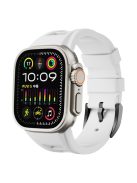 KALEBOL For Apple Watch 10 46mm / Ultra 2 / Ultra 49mm / 9 8 7 45mm / SE (2023) SE (2022) SE 6 5 4 44mm / 3 2 1 42mm  Watch Bracelet - White / Black Buckle