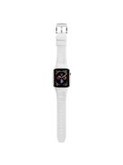 KALEBOL For Apple Watch 10 46mm / Ultra 2 / Ultra 49mm / 9 8 7 45mm / SE (2023) SE (2022) SE 6 5 4 44mm / 3 2 1 42mm  Watch Bracelet - White / Silver Buckle