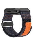 KALEBOL For Apple Watch 10 46mm / Ultra 2 / Ultra 49mm / 9 8 7 45mm / SE (2023) SE (2022) SE 6 5 4 44mm / 3 2 1 42mm Breathable Magic Tape Nylon Strap - Denim Blue