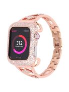 KALEBOL For Apple Watch 10 46mm / Ultra 2 / Ultra 49mm / 9 8 7 45mm / SE (2023) SE (2022) SE 6 5 4 44mm / 3 2 1 42mm Copper Watch Band - Rose Gold