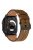 KALEBOL For Apple Watch 10 46mm / Ultra 2 / Ultra 49mm / 9 8 7 45mm / SE (2023) SE (2022) SE 6 5 4 44mm / 3 2 1 42mm Cowhide Leather Band - Black+Dark Brown