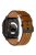 KALEBOL For Apple Watch 10 46mm / Ultra 2 / Ultra 49mm / 9 8 7 45mm / SE (2023) SE (2022) SE 6 5 4 44mm / 3 2 1 42mm Cowhide Leather Band - Black+Red Brown