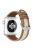 KALEBOL For Apple Watch 10 46mm / Ultra 2 / Ultra 49mm / 9 8 7 45mm / SE (2023) SE (2022) SE 6 5 4 44mm / 3 2 1 42mm Dual Color Watch Band - Light Brown+White