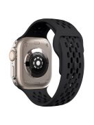 KALEBOL For Apple Watch 10 46mm / Ultra 2 / Ultra 49mm / 9 8 7 45mm / SE (2023) SE (2022) SE 6 5 4 44mm / 3 2 1 42mm Fluorubber Watch Band - Black