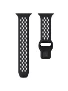 KALEBOL For Apple Watch 10 46mm / Ultra 2 / Ultra 49mm / 9 8 7 45mm / SE (2023) SE (2022) SE 6 5 4 44mm / 3 2 1 42mm Fluorubber Watch Band - Black