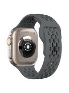 KALEBOL For Apple Watch 10 46mm / Ultra 2 / Ultra 49mm / 9 8 7 45mm / SE (2023) SE (2022) SE 6 5 4 44mm / 3 2 1 42mm Fluorubber Watch Band - Dark Grey