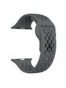 KALEBOL For Apple Watch 10 46mm / Ultra 2 / Ultra 49mm / 9 8 7 45mm / SE (2023) SE (2022) SE 6 5 4 44mm / 3 2 1 42mm Fluorubber Watch Band - Dark Grey