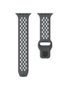 KALEBOL For Apple Watch 10 46mm / Ultra 2 / Ultra 49mm / 9 8 7 45mm / SE (2023) SE (2022) SE 6 5 4 44mm / 3 2 1 42mm Fluorubber Watch Band - Dark Grey