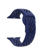 KALEBOL For Apple Watch 10 46mm / Ultra 2 / Ultra 49mm / 9 8 7 45mm / SE (2023) SE (2022) SE 6 5 4 44mm / 3 2 1 42mm Fluorubber Watch Band - Midnight Blue