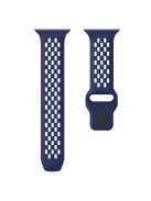 KALEBOL For Apple Watch 10 46mm / Ultra 2 / Ultra 49mm / 9 8 7 45mm / SE (2023) SE (2022) SE 6 5 4 44mm / 3 2 1 42mm Fluorubber Watch Band - Midnight Blue