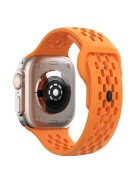 KALEBOL For Apple Watch 10 46mm / Ultra 2 / Ultra 49mm / 9 8 7 45mm / SE (2023) SE (2022) SE 6 5 4 44mm / 3 2 1 42mm Fluorubber Watch Band - Orange