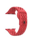 KALEBOL For Apple Watch 10 46mm / Ultra 2 / Ultra 49mm / 9 8 7 45mm / SE (2023) SE (2022) SE 6 5 4 44mm / 3 2 1 42mm Fluorubber Watch Band - Red