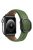 KALEBOL For Apple Watch 10 46mm / Ultra 2 / Ultra 49mm / 9 8 7 45mm / SE (2023) SE (2022) SE 6 5 4 44mm / 3 2 1 42mm Genuine Cow Leather Band -  Army Green