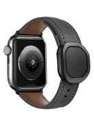 KALEBOL For Apple Watch 10 46mm / Ultra 2 / Ultra 49mm / 9 8 7 45mm / SE (2023) SE (2022) SE 6 5 4 44mm / 3 2 1 42mm Genuine Cow Leather Band -  Black