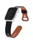 KALEBOL For Apple Watch 10 46mm / Ultra 2 / Ultra 49mm / 9 8 7 45mm / SE (2023) SE (2022) SE 6 5 4 44mm / 3 2 1 42mm Genuine Cow Leather Band - Black