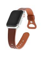 KALEBOL For Apple Watch 10 46mm / Ultra 2 / Ultra 49mm / 9 8 7 45mm / SE (2023) SE (2022) SE 6 5 4 44mm / 3 2 1 42mm Genuine Cow Leather Band - Brown